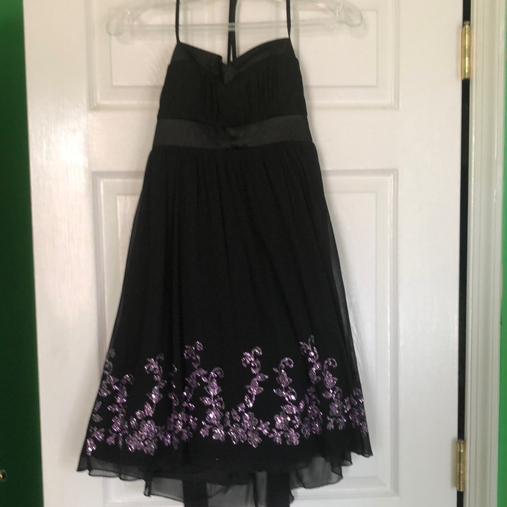 City Triangles size M.. black with purple sparkles